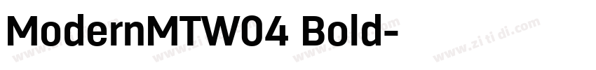 ModernMTW04 Bold字体转换